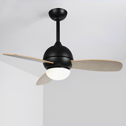 Nordic Minimalist LED Ceiling Paddle Fan with Remote Control Adjustable Wind Speed Fan