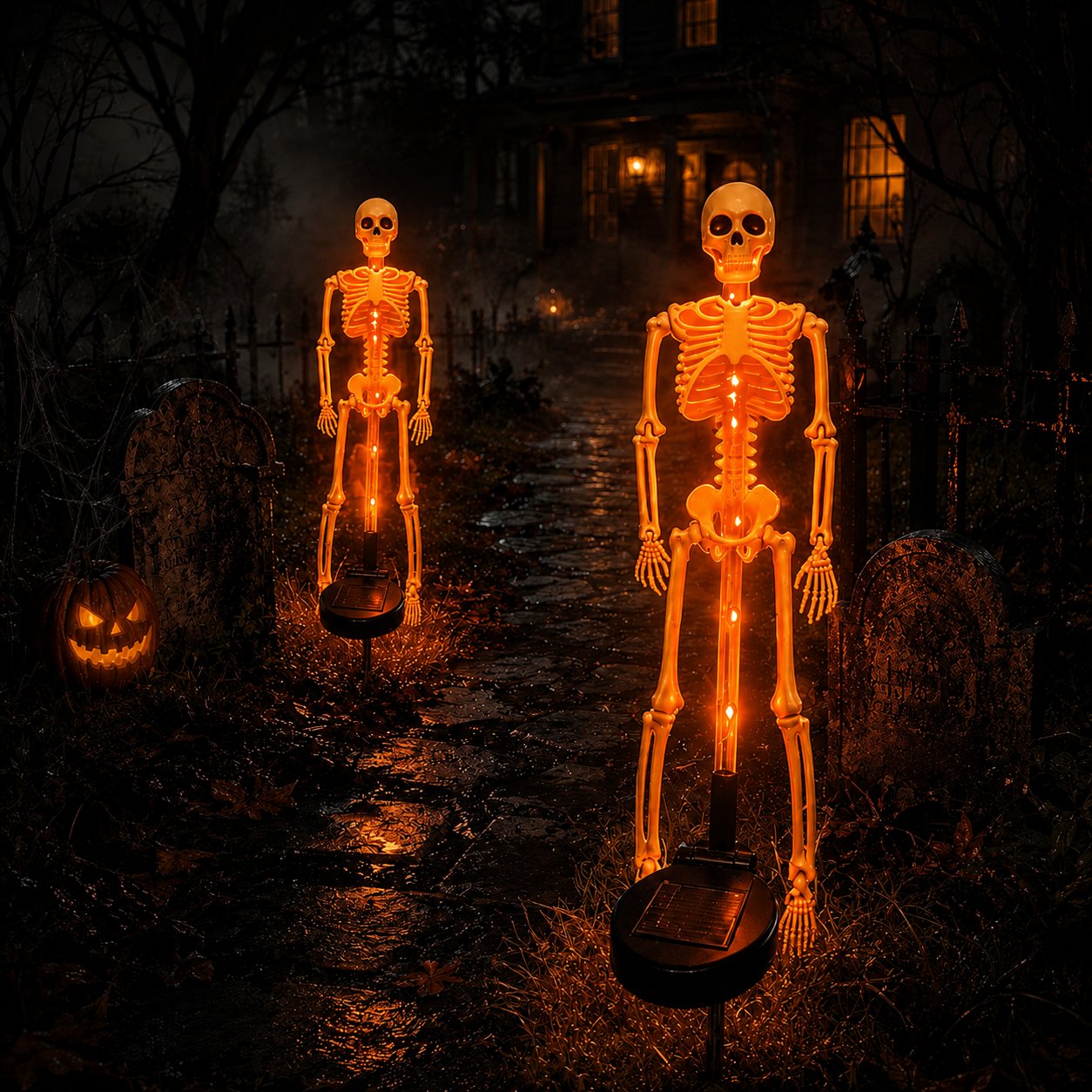 Ventayo – LED-skeletpynt til haven