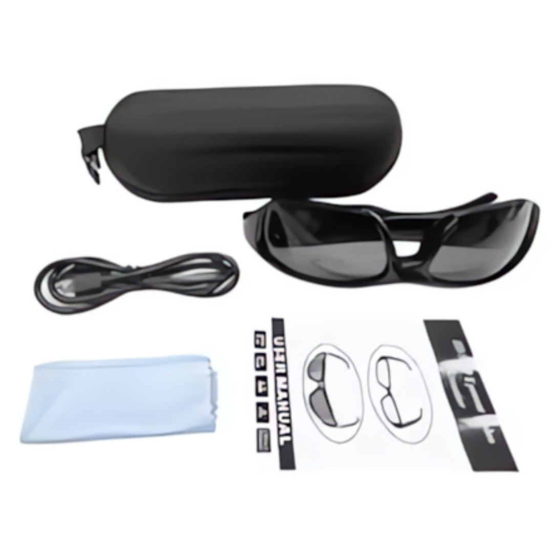 Clear View 4K Video Recording Surveillance Camera Eye Glasses