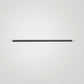 Linear Modern LED Black Metal Flush Mount Ceiling Light
