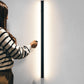 Minimalist Linear Wall Lamp with LED Atmosphere Lighting