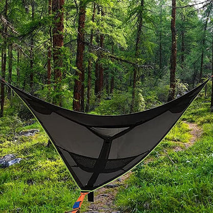 Multi Person Portable Hammock 3 Point Aerial Camping outdoor Triangle Hammock Back Yard