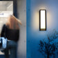Rectangle LED Waterproof Motion Sensor Black Contemporary Wall Sconce Light