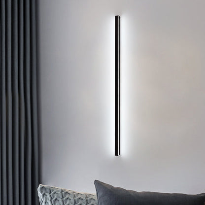 Minimalist Linear Wall Lamp with LED Atmosphere Lighting