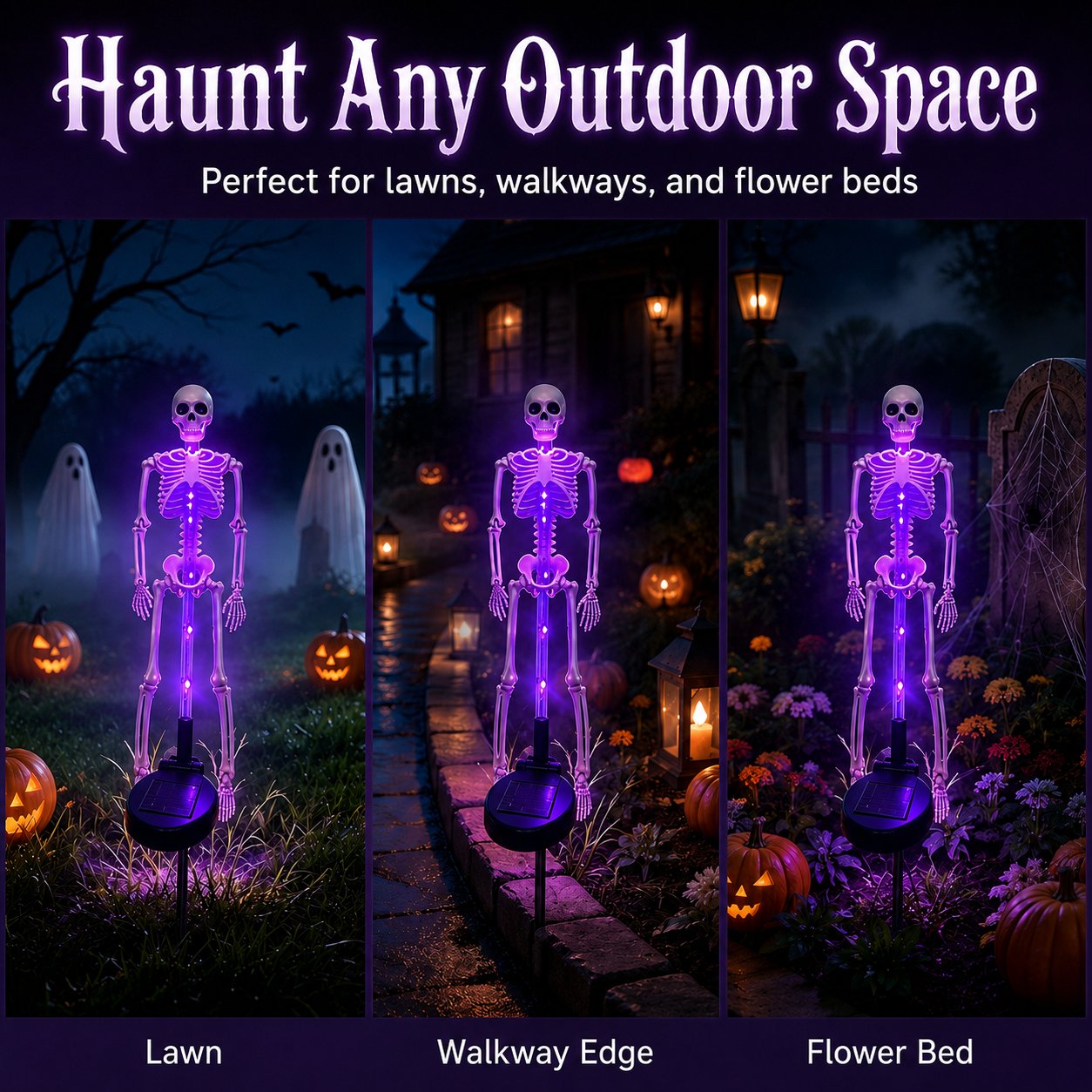 Ventayo – LED-skeletpynt til haven