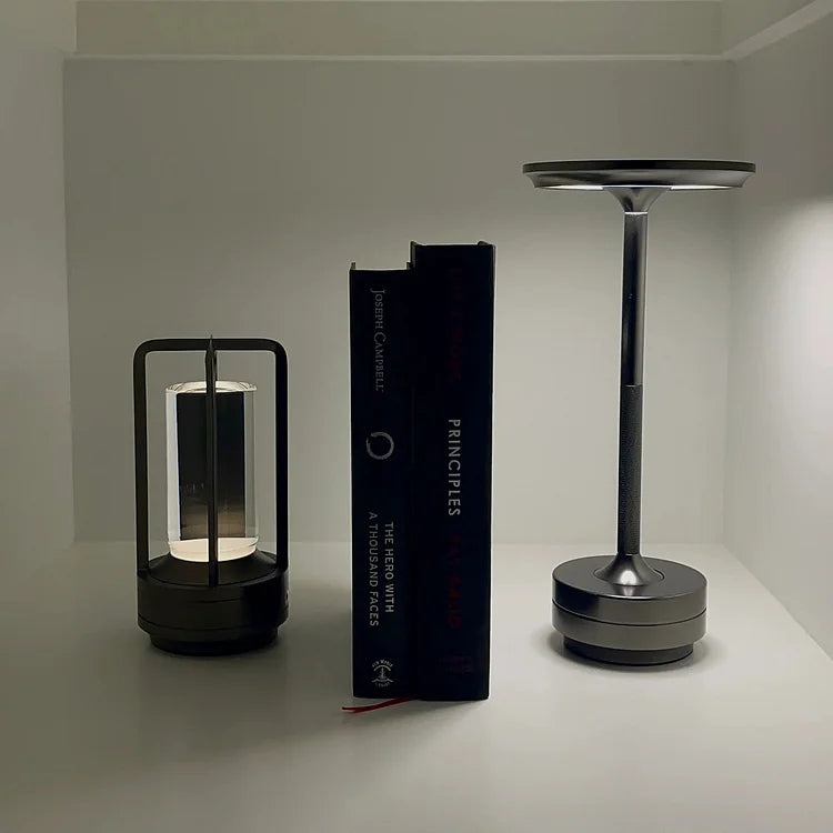 Ambient Lantern Cordless Crystal Table Lamp