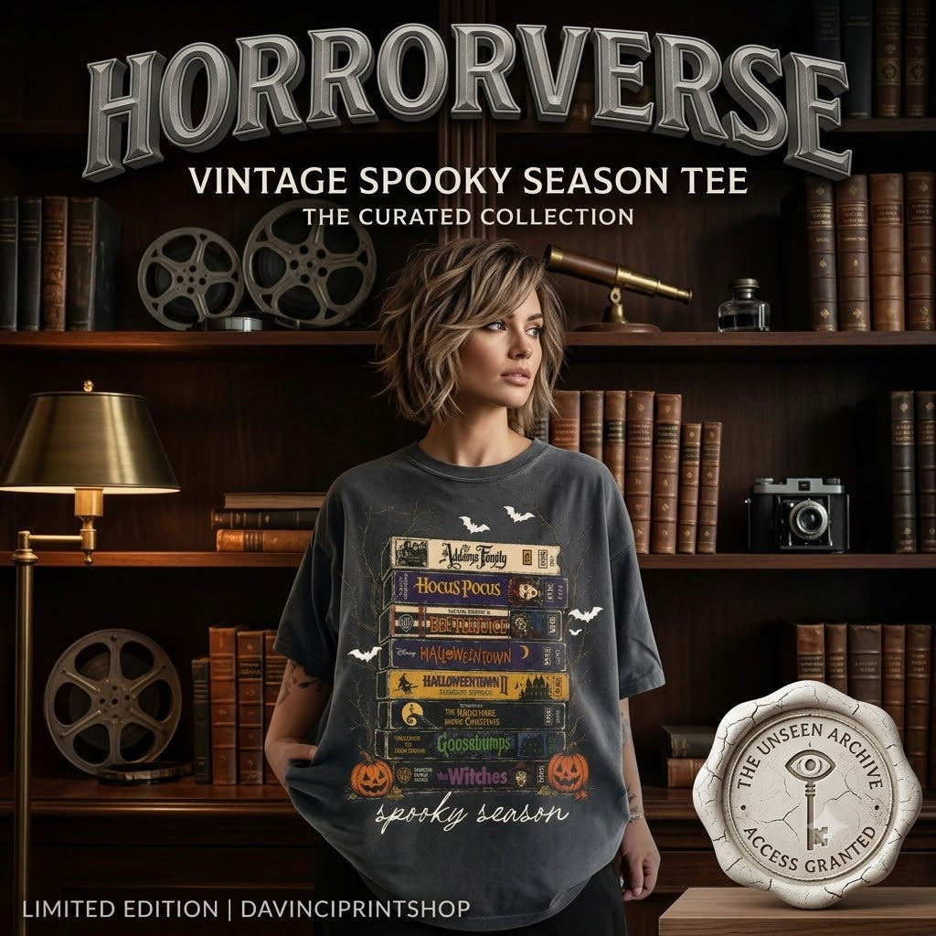 Ventayo – T-shirt med vintagegrafik til den uhyggelige sæson