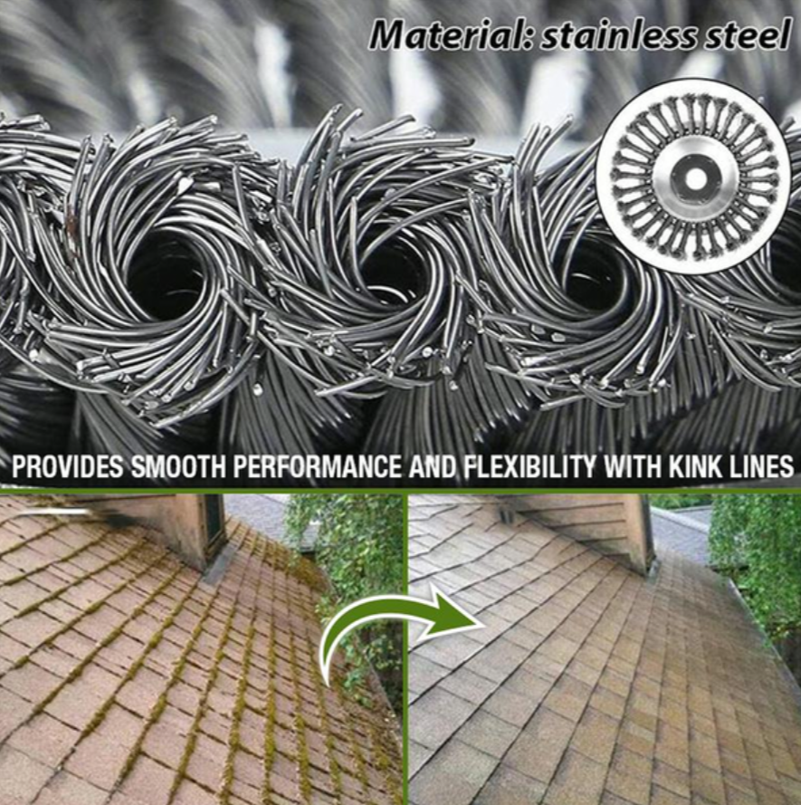 Hud & Jur | Battery Operated Cordless Grass Trimmer & Carbon Steel Weed Brush