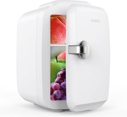 Hudson & Jurgen – Refrigerator Mini Fridge with Cooling & Heating | 4L Capacity for Medication, Skincare, Food, & Dorm Use