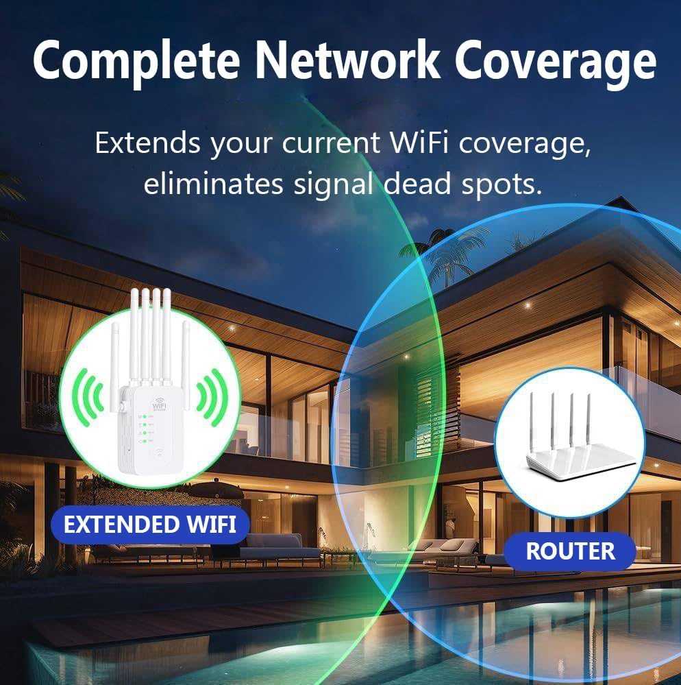 Hudson & Jurgen – Outdoor WiFi Booster | Long-Range WiFi Extender with Weather-Resistant Design | Enhanced Signal for Seamless Streaming