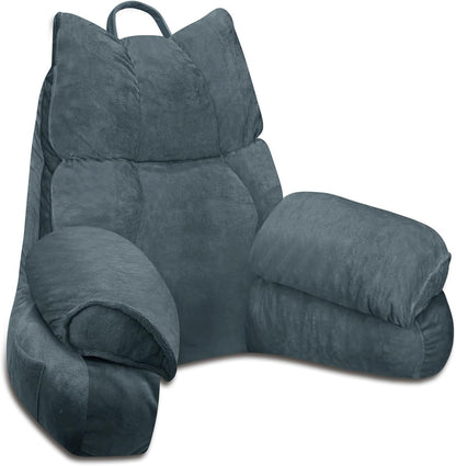 Hudson & Jurgen – Lounge Comfort | Bed Pillow with Arm Support & Memory Foam | Ideal for Reading and Gaming