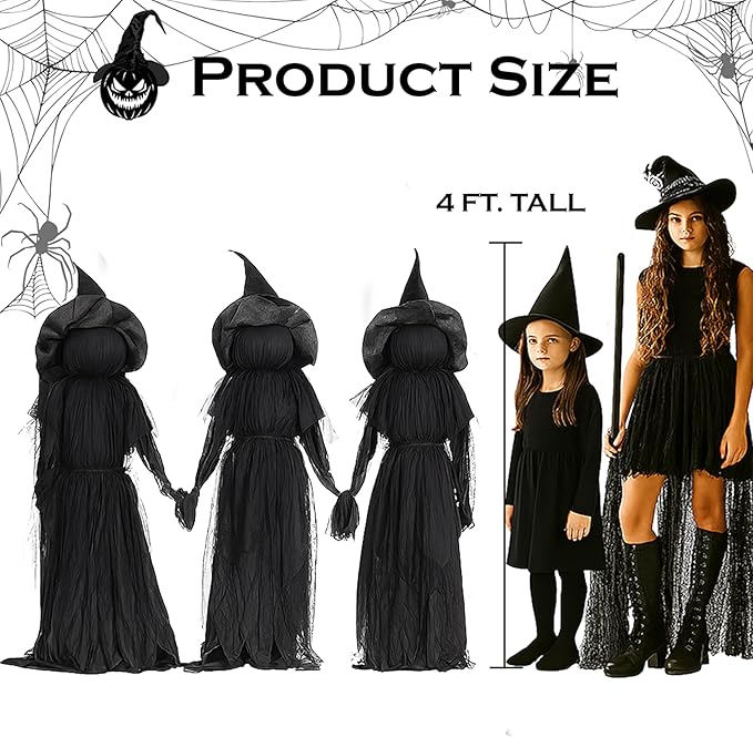 Ventayo – Lighted Halloween Witch Garden Stakes