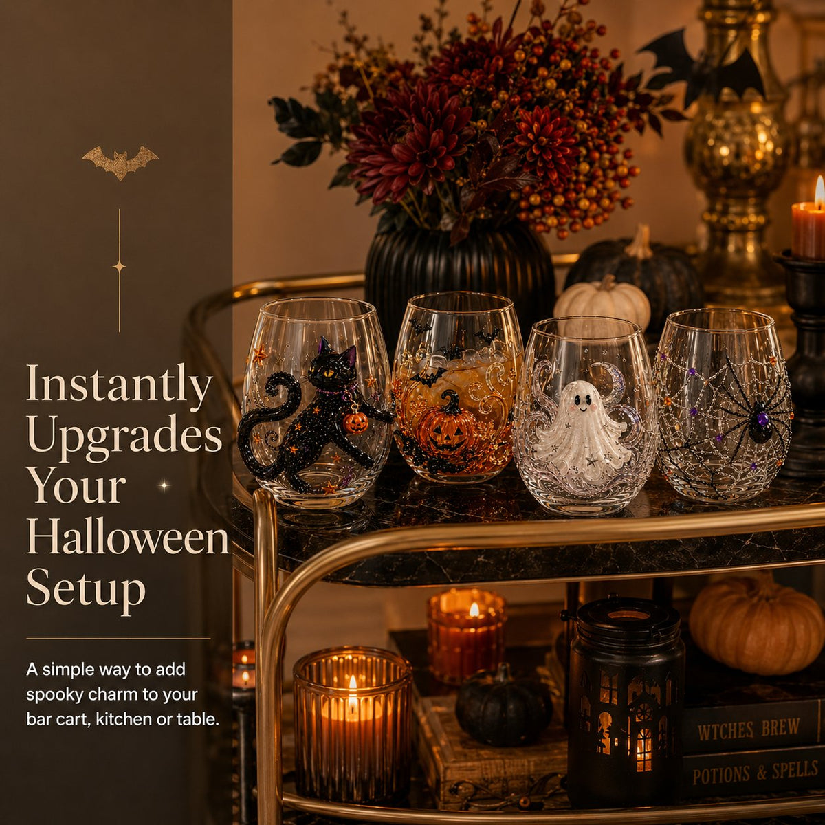 Ventayo – Håndlavet Halloween-drikkeglas