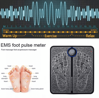 EMS Acupoints Stimulator Massage Fodmåtte: Ultimativ Afslapning & Smertelindring