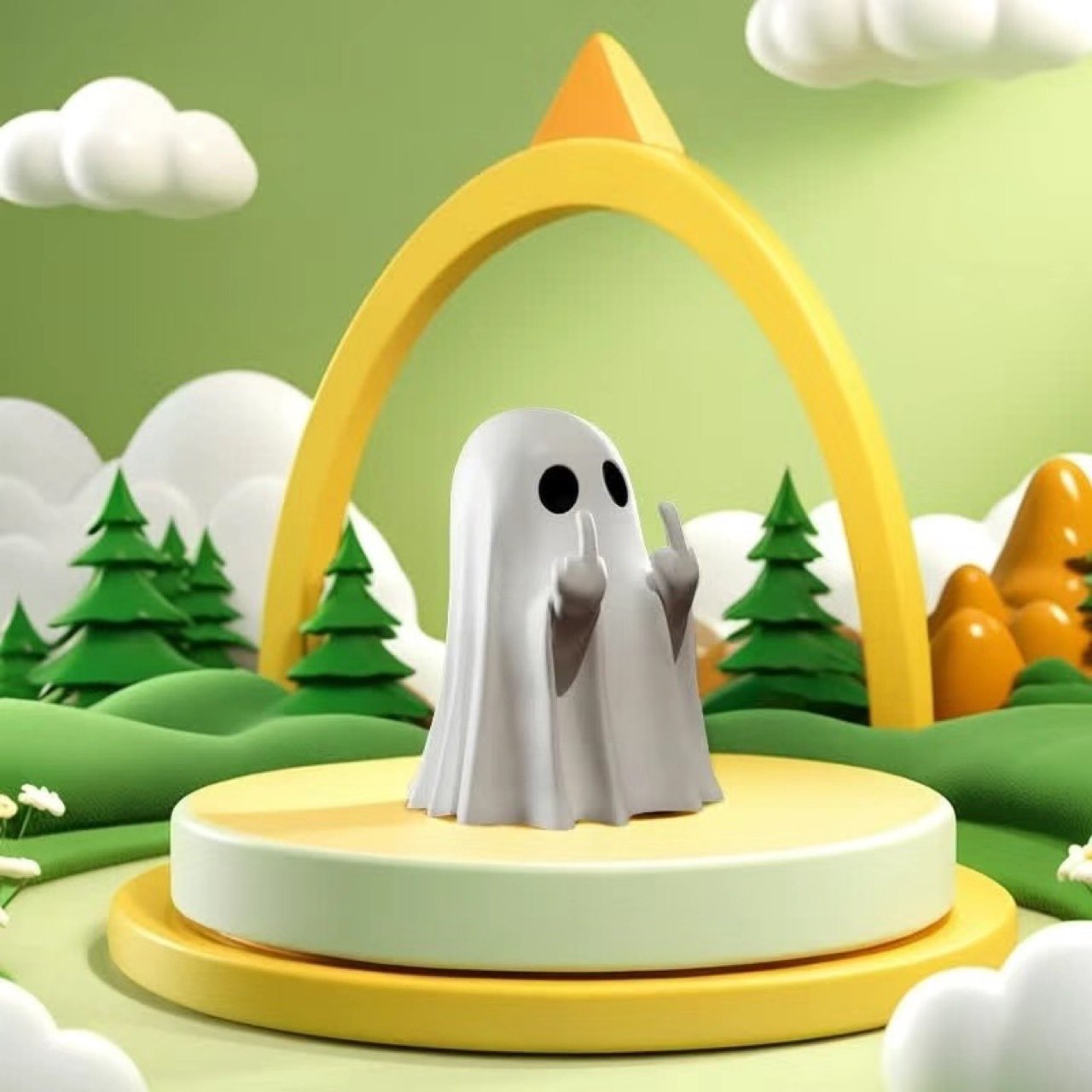 Ventayo – Playful Resin Ghost Statue