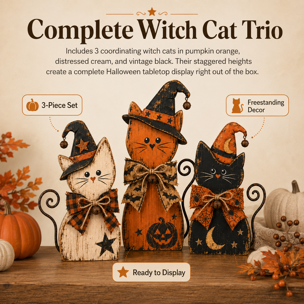 Ventayo – Retro Halloween-bordpyntskollektion