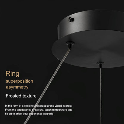 Modern Minimalist Water Wave Round Pendant Light
