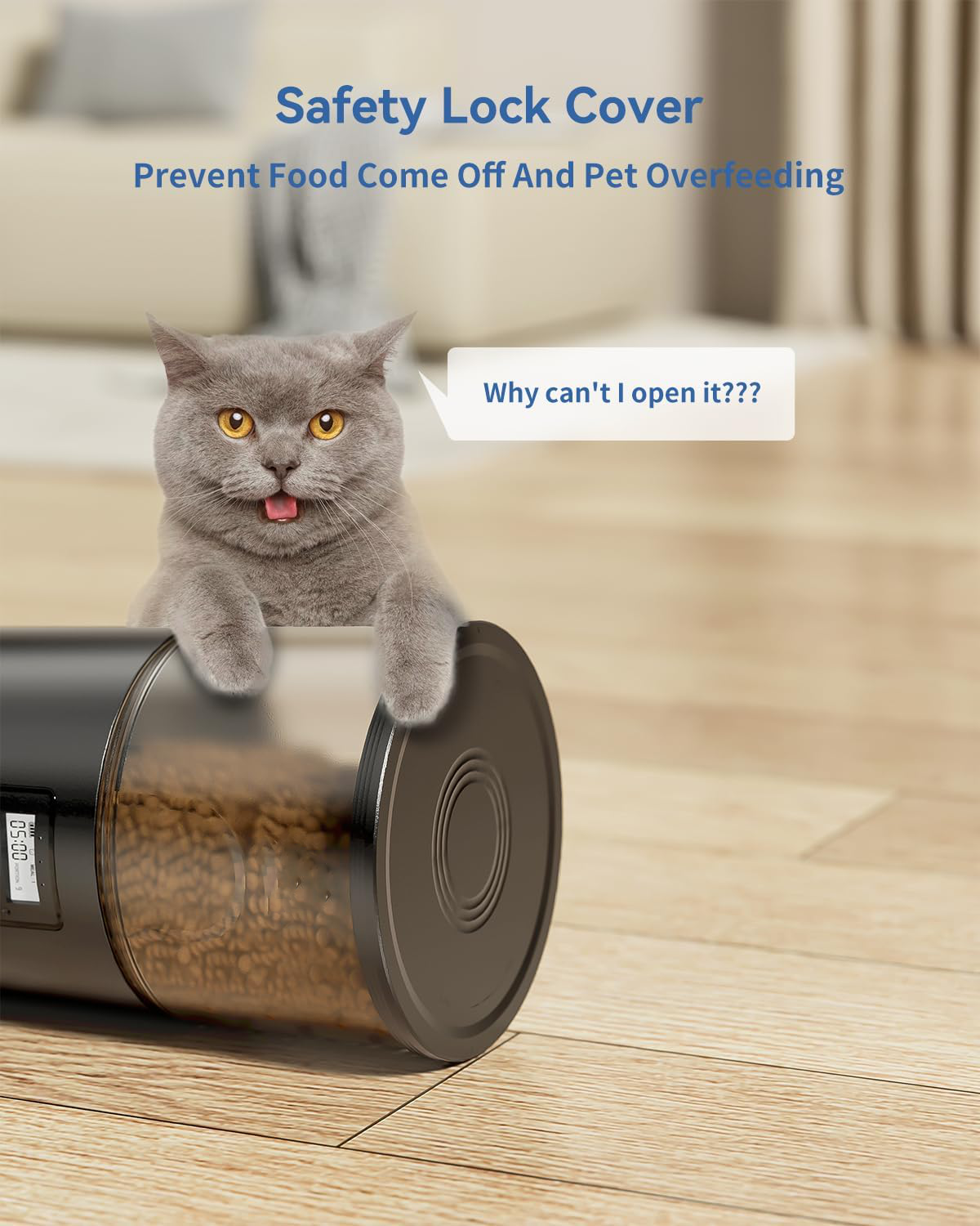 Automatischer Katzenfutterspender mit Timer
