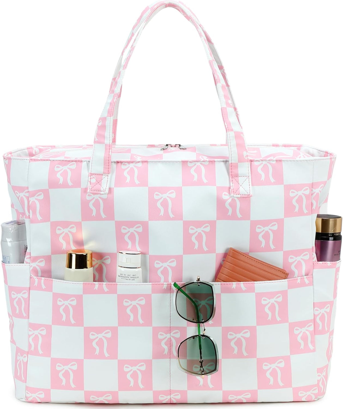 Hudson & Jurgen – Coastal Collection | Large Waterproof Beach Tote Bag with Zipper & Wet Pocket | Versatile for Travel, Gym, and Grocery