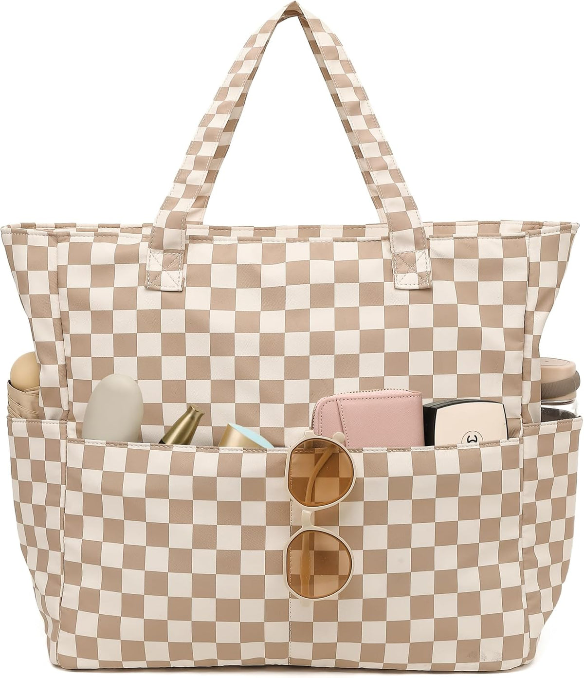 Hudson & Jurgen – Coastal Collection | Large Waterproof Beach Tote Bag with Zipper & Wet Pocket | Versatile for Travel, Gym, and Grocery