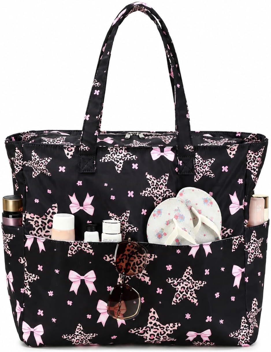 Hudson & Jurgen – Coastal Collection | Large Waterproof Beach Tote Bag with Zipper & Wet Pocket | Versatile for Travel, Gym, and Grocery