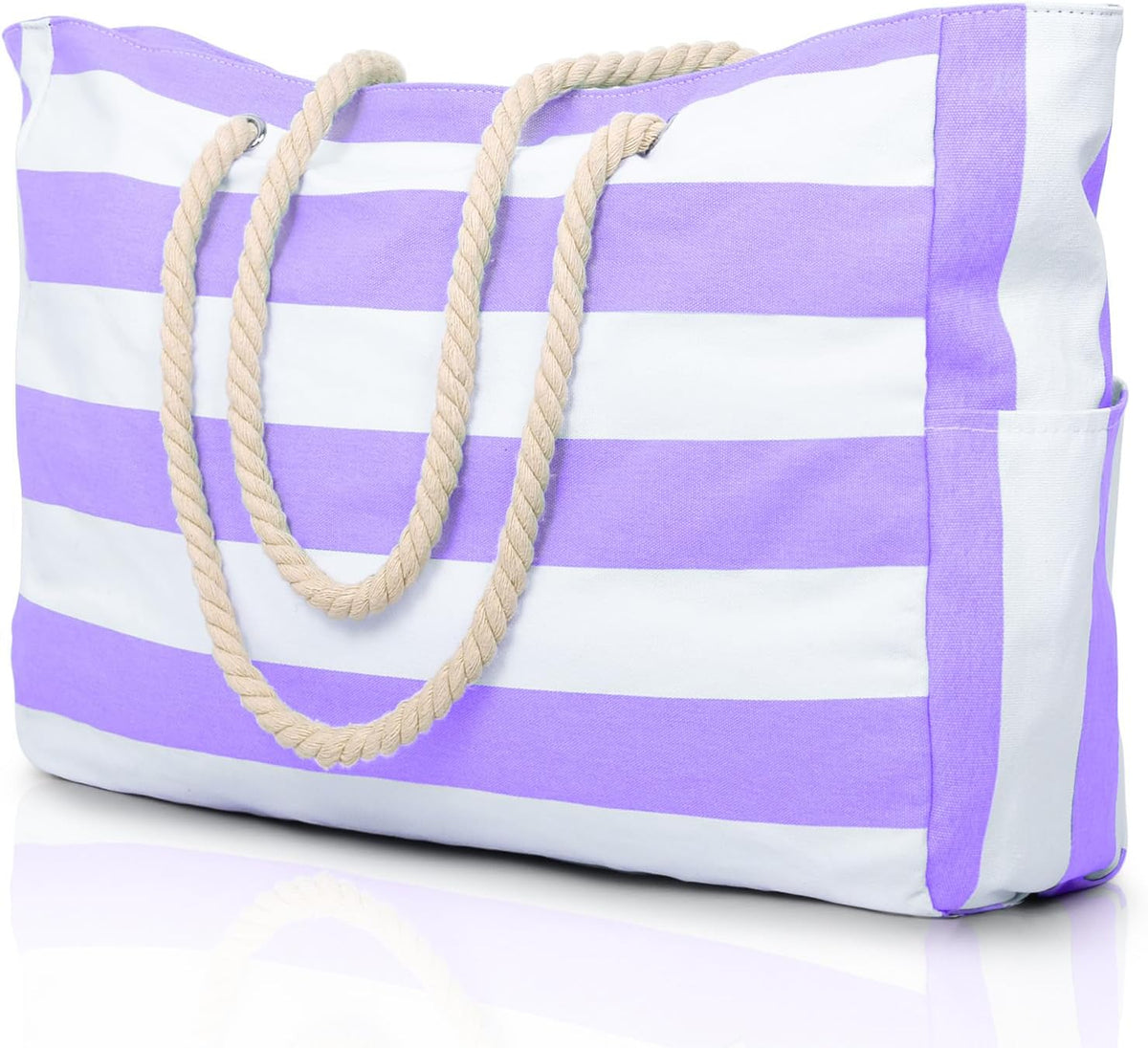 Hudson & Jurgen – Coastal Collection | Large Waterproof Beach Tote Bag with Zipper Closure | Sandproof Design for Effortless Summer Adventures