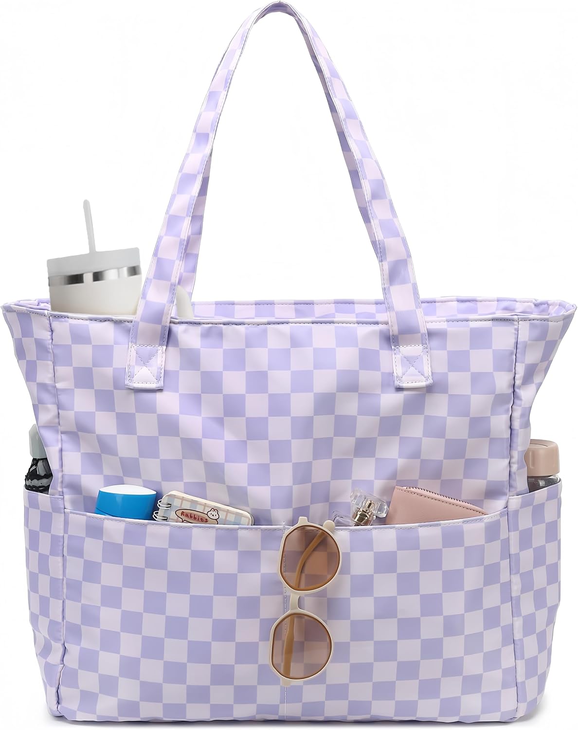 Hudson & Jurgen – Coastal Collection | Large Waterproof Beach Tote Bag with Zipper & Wet Pocket | Versatile for Travel, Gym, and Grocery