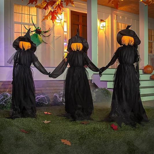 Ventayo – Beleuchtete Halloween-Hexen-Gartenstecker