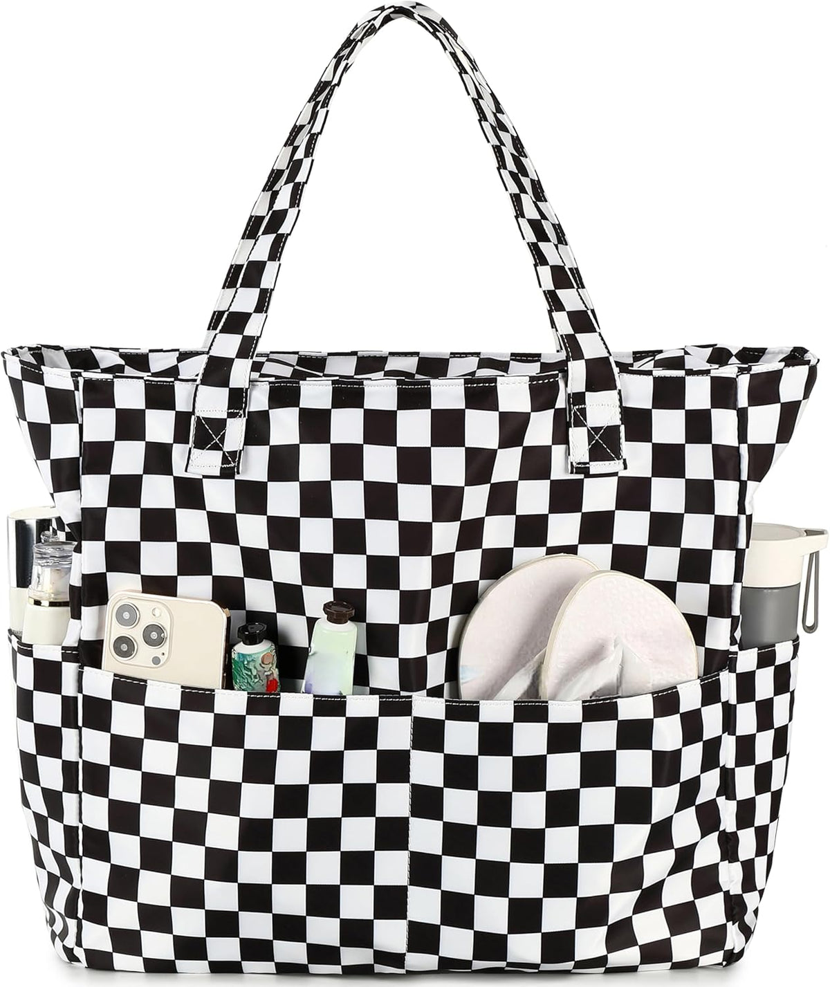 Hudson & Jurgen – Coastal Collection | Large Waterproof Beach Tote Bag with Zipper & Wet Pocket | Versatile for Travel, Gym, and Grocery