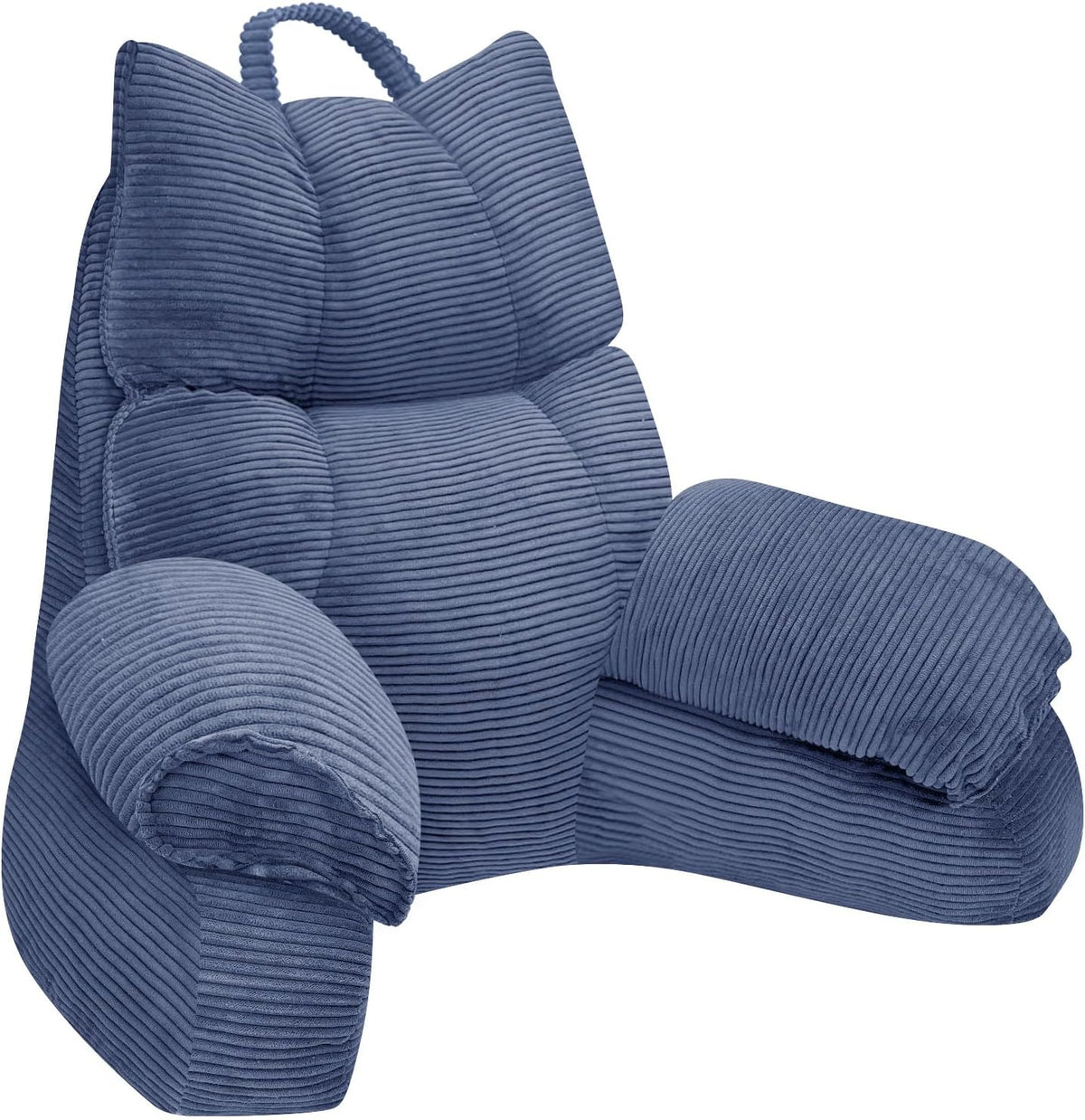 Hudson & Jurgen – Lounge Comfort | Bed Pillow with Arm Support & Memory Foam | Ideal for Reading and Gaming