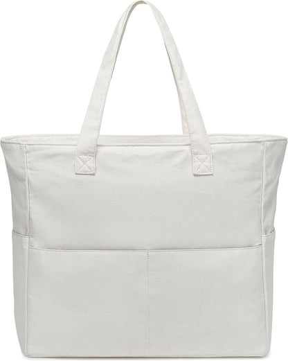 Hudson & Jurgen – Coastal Collection | Large Waterproof Beach Tote Bag with Zipper & Wet Pocket | Versatile for Travel, Gym, and Grocery