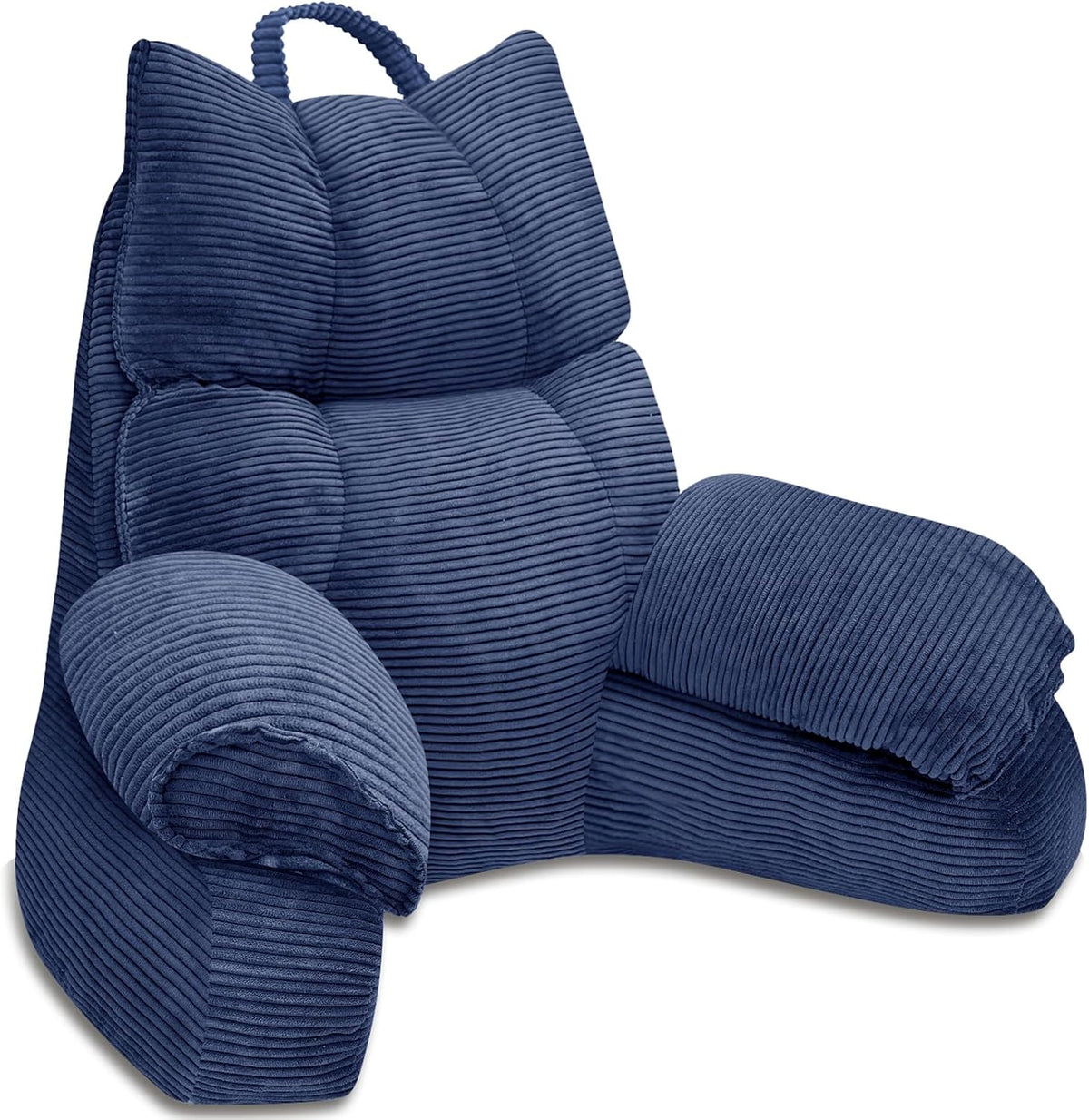 Hudson & Jurgen – Lounge Comfort | Bed Pillow with Arm Support & Memory Foam | Ideal for Reading and Gaming