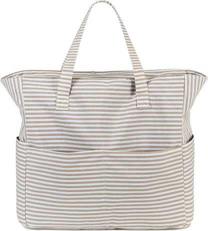 Hudson & Jurgen – Coastal Collection | Large Waterproof Beach Tote Bag with Zipper & Wet Pocket | Versatile for Travel, Gym, and Grocery