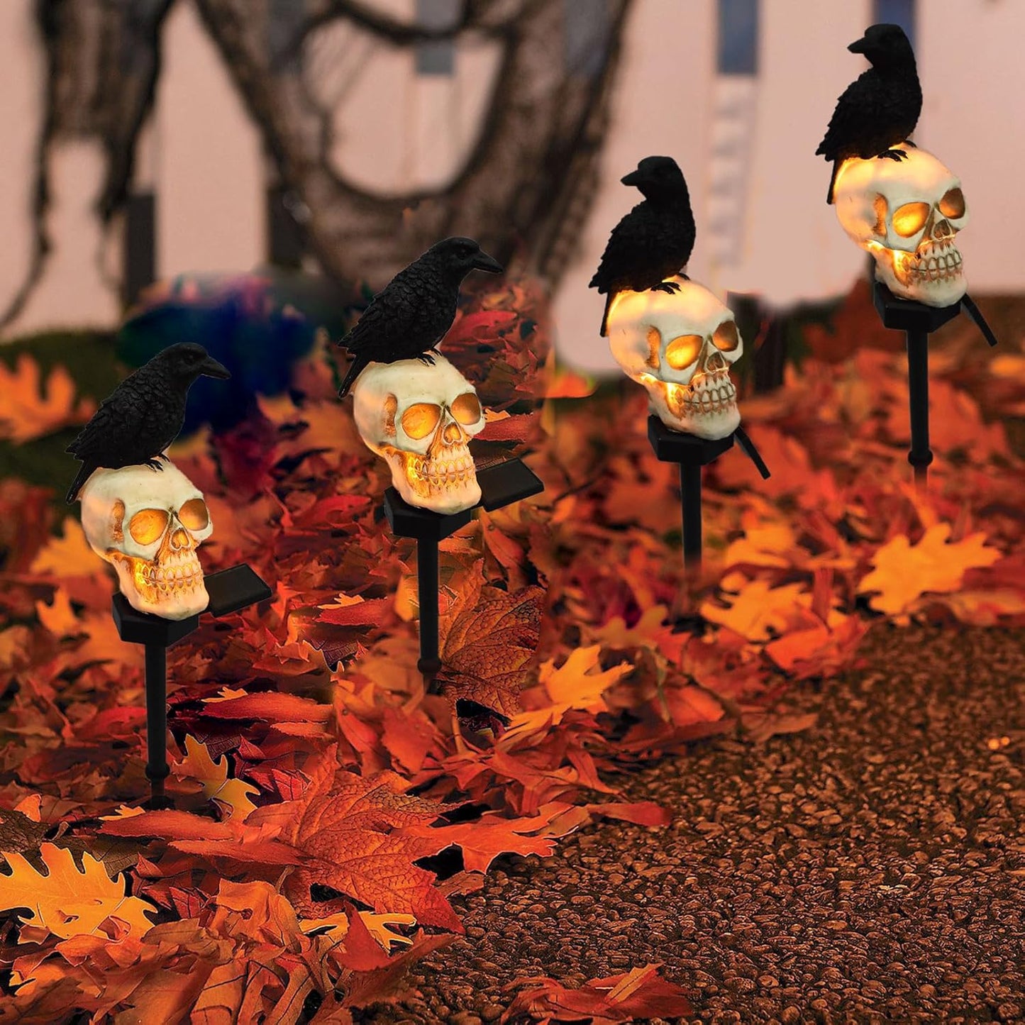 Ventayo – Animated Solar Skull Garden Stake