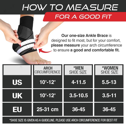 Ankelstøttebøjle til forstuvet ankel, lindring af plantar fasciitis, akillessenebetændelse