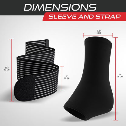 Ankelstøttebøjle til forstuvet ankel, lindring af plantar fasciitis, akillessenebetændelse