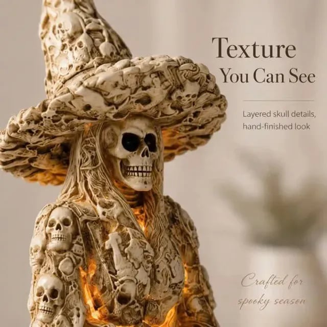 Ventayo – Spooky Skeleton Witch Ornament
