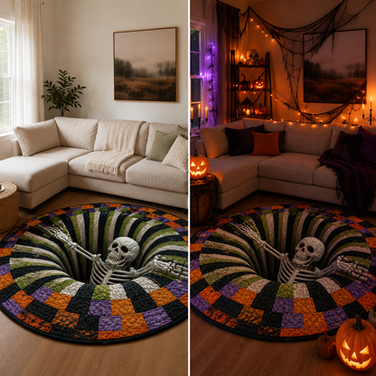 Ventayo – 3D Skeleton Vortex Halloween Rug