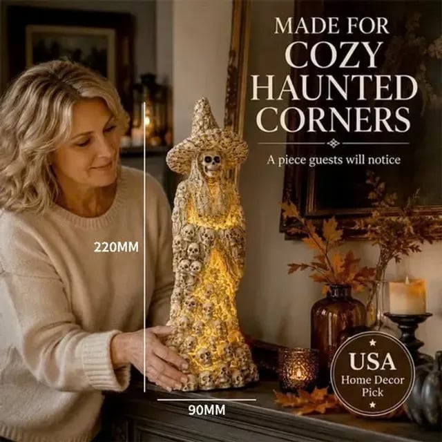 Ventayo – Spooky Skeleton Witch Ornament