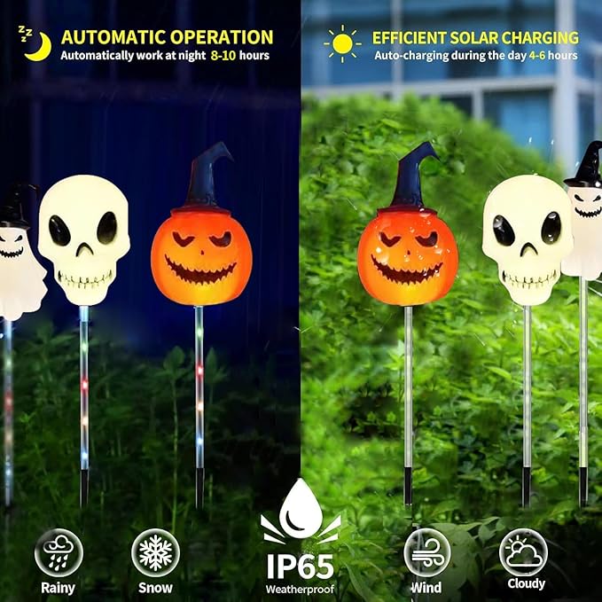 Hudson & Jurgen – Solar Halloween Pathway Light Collection