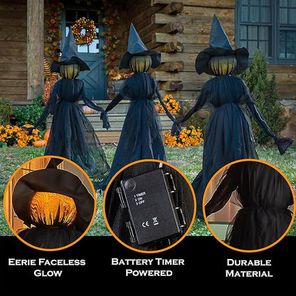 Ventayo – Lighted Halloween Witch Garden Stakes