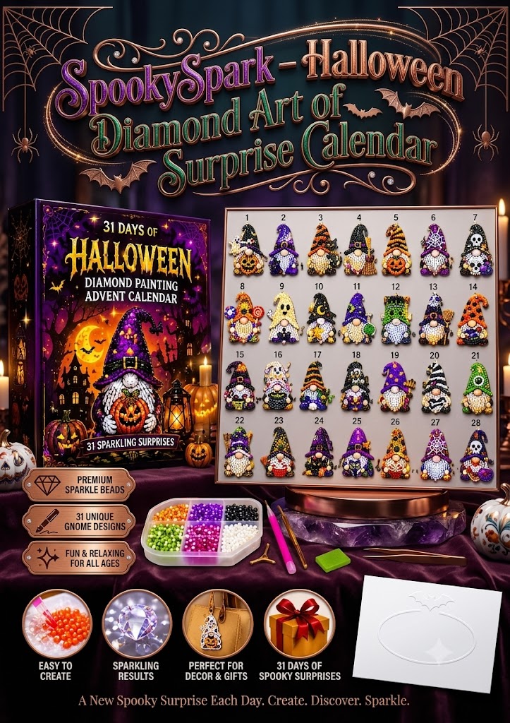 Ventayo – Overraskelseskalender med diamantkunst til Halloween