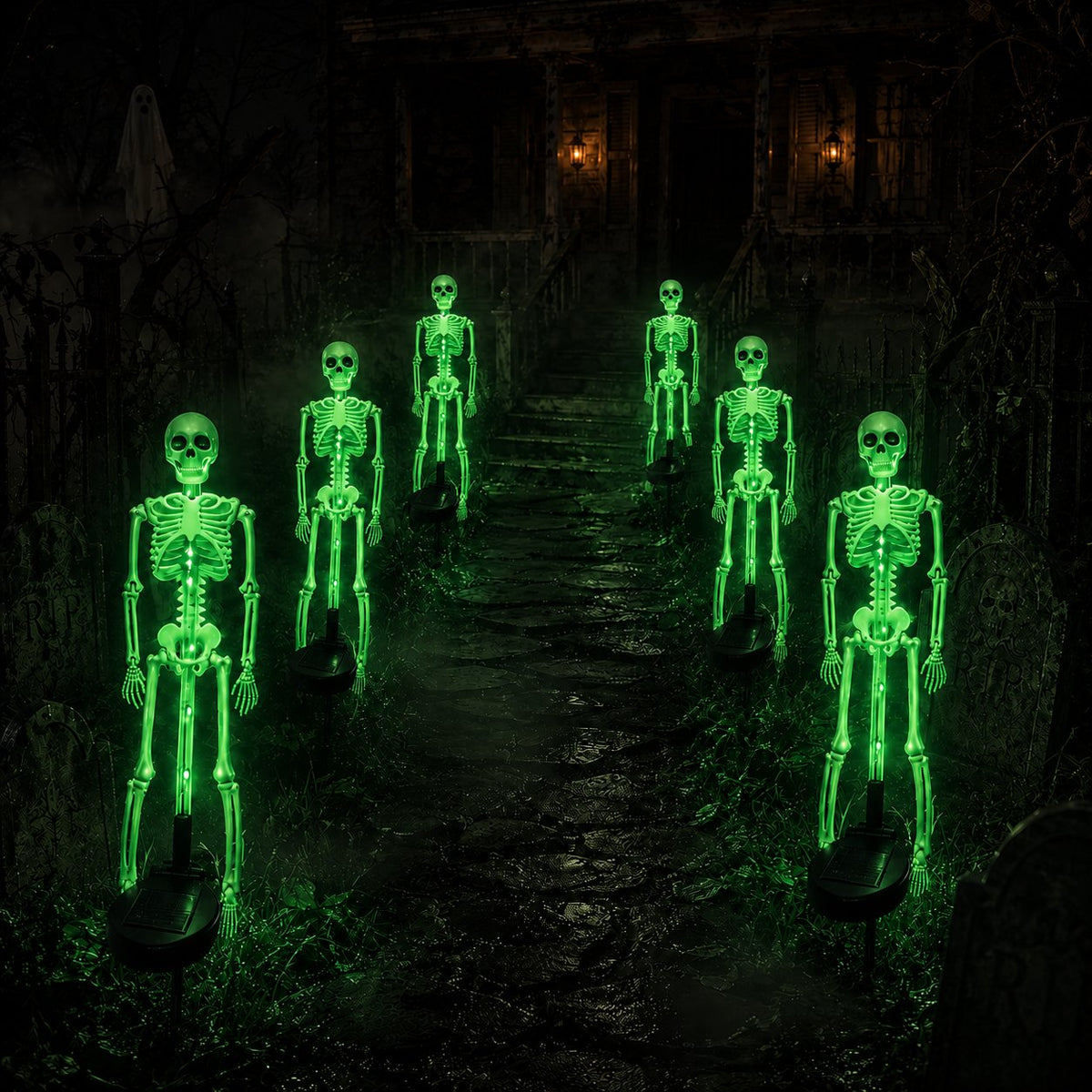 Ventayo – LED-skeletpynt til haven