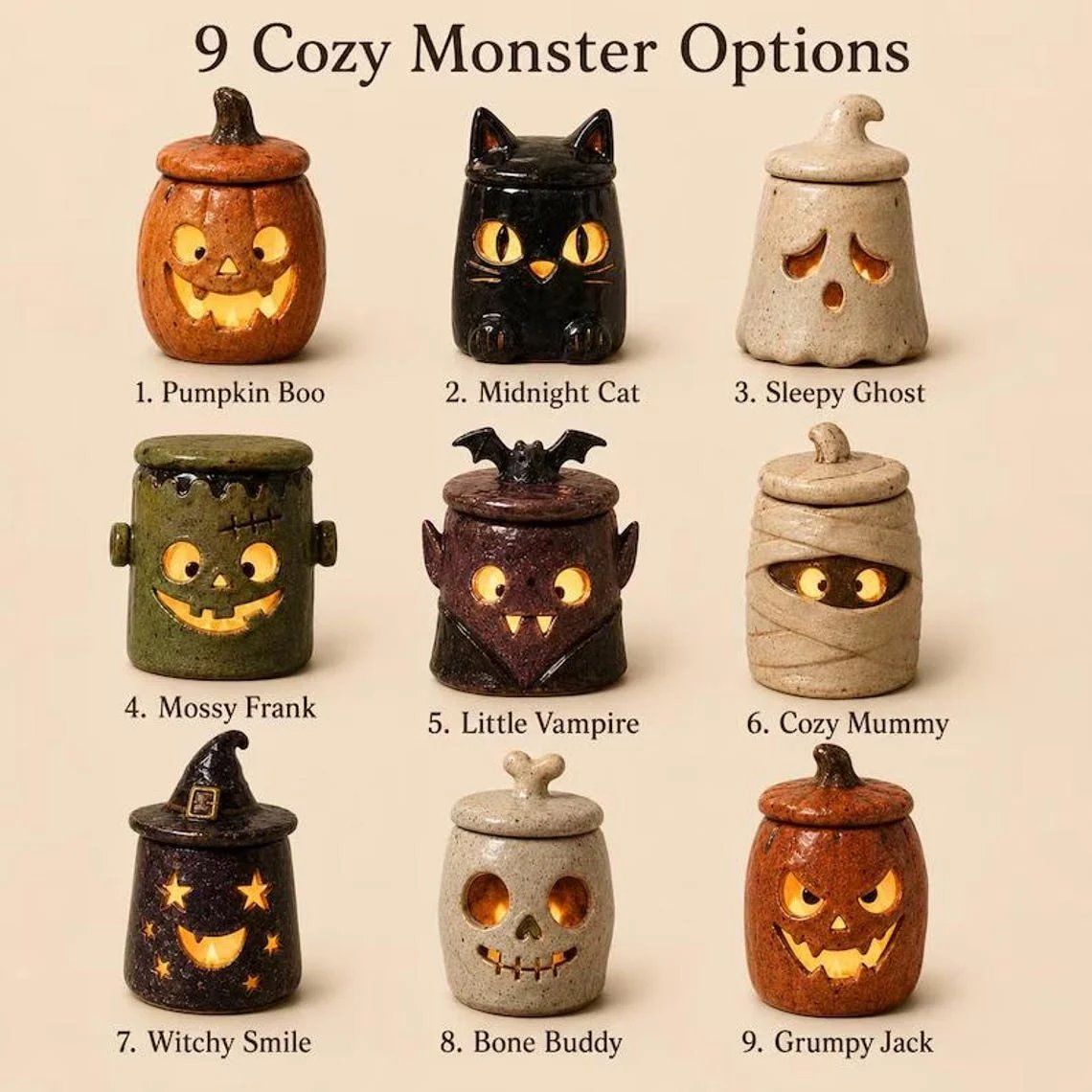 Ventayo – Handcrafted Artisan Monster Tea Light Holder