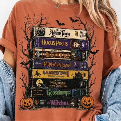 Ventayo – T-shirt med vintagegrafik til den uhyggelige sæson