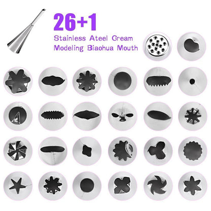 66/74-dele professionelt kagesmykkesæt – dyser og værktøj i rustfrit stål