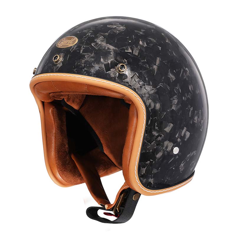 Hudson & Jurgen – Series | Vintage Motorcycle Helmet with DOT & ECE Certification | Low Profile Design for Safe Riding
