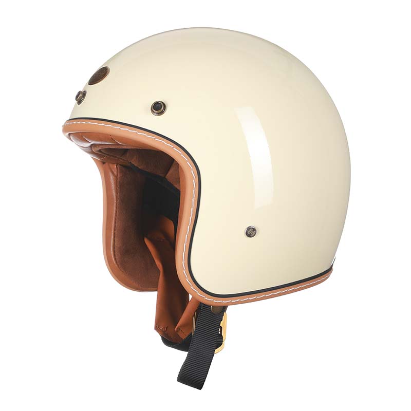Hudson & Jurgen – Series | Vintage Motorcycle Helmet with DOT & ECE Certification | Low Profile Design for Safe Riding