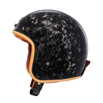 Hudson & Jurgen – Series | Vintage Motorcycle Helmet with DOT & ECE Certification | Low Profile Design for Safe Riding