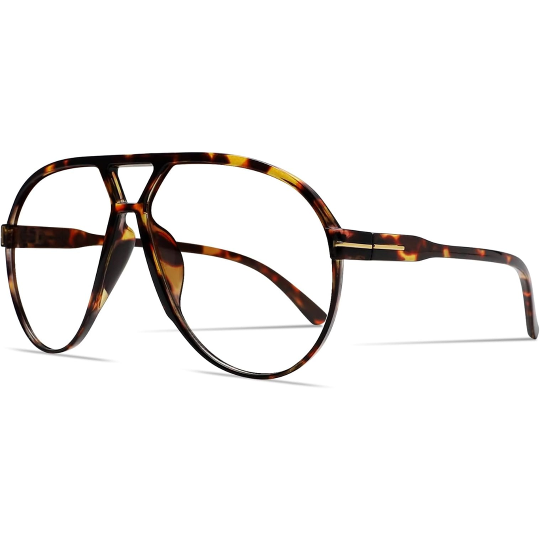 Hudson & Jurgen – Retro Oversized Aviator Sunglasses with UV400 Protection | Unisex Design for Timeless Style